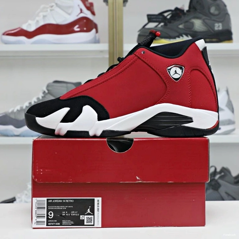 Retro"Gym Air Jordan Jordan 14 Red" 0825